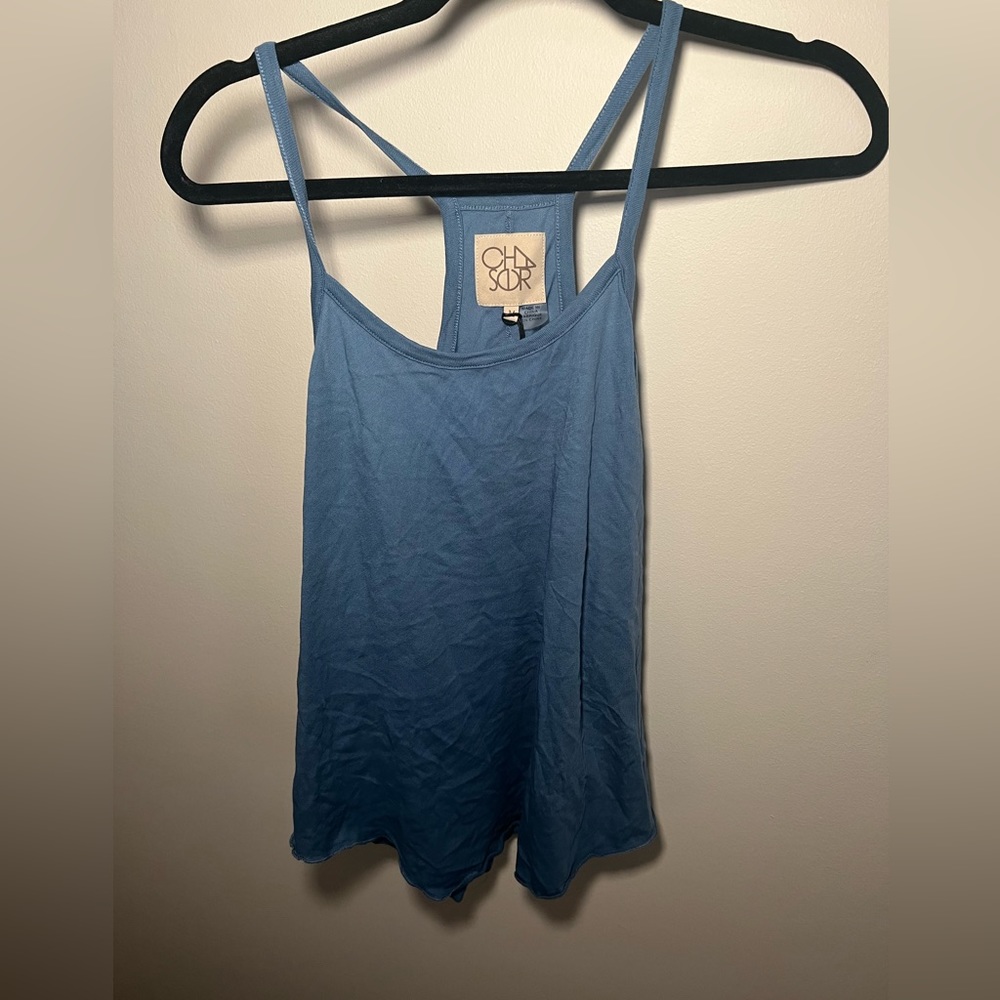 CHASER-NWT- medium blue racerback tank top